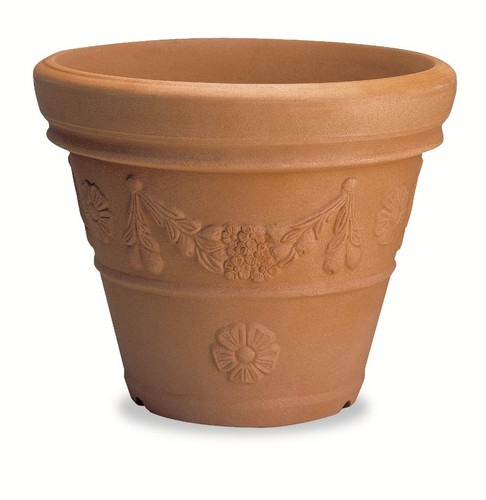 Vaso resina conico festonato - conico,